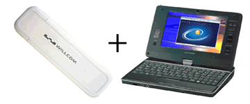 WILLCOM CORE 3Gとネットブックモバイルミニノートパソコンレンタル 工人舎SH6KL08A