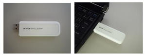 WILLCOM CORE 3G USB端末「HX001IN」接続イメージ